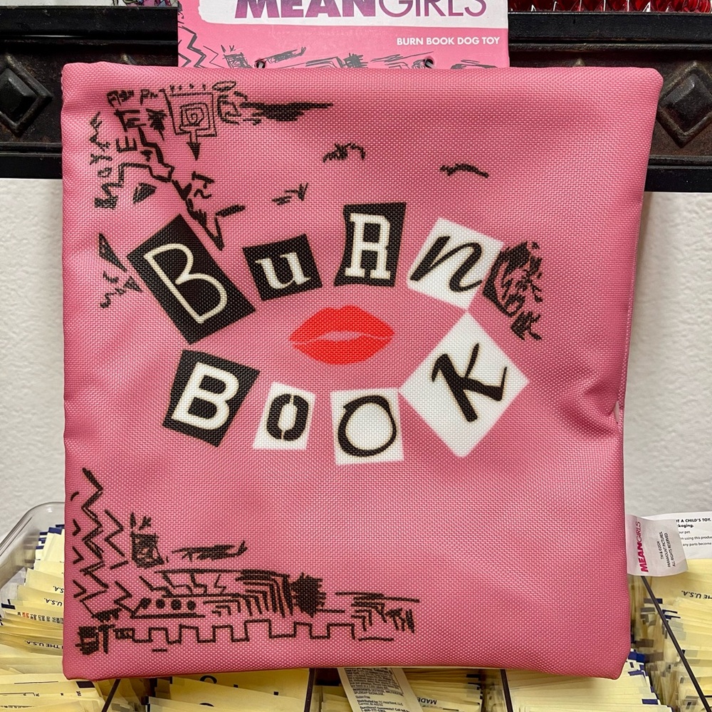 Mean Girls Burn Book Dog Toy - Pink